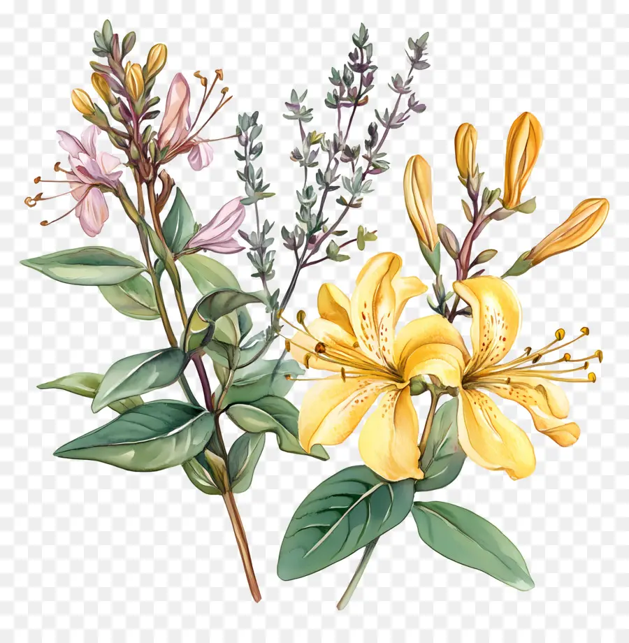 Herbes Et épices，Herbes Et Fleurs PNG