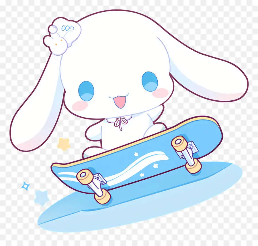 Cannelle Mignonne，Personnage Mignon Sur Skateboard PNG