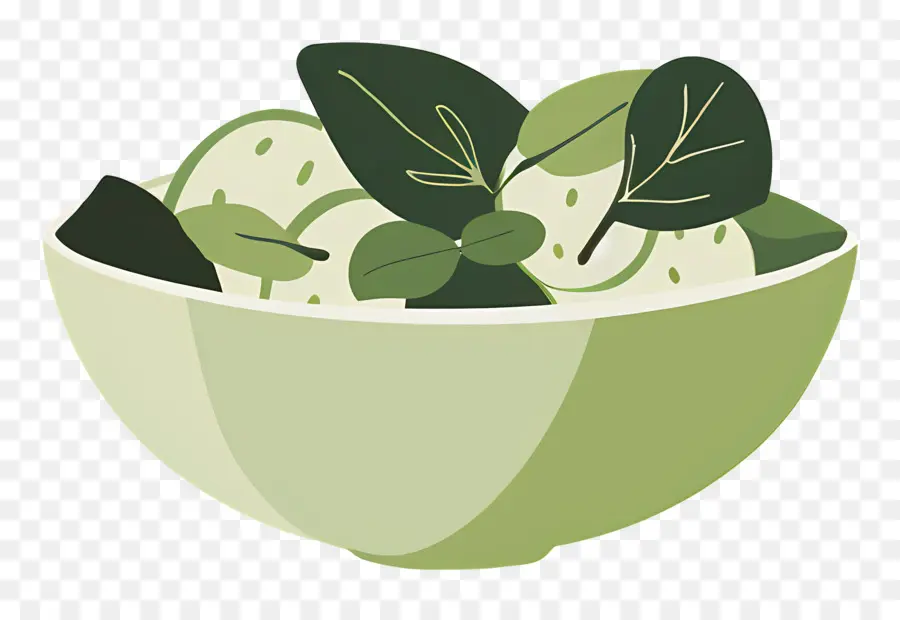 Salade Verte，Bol De Légumes Verts PNG