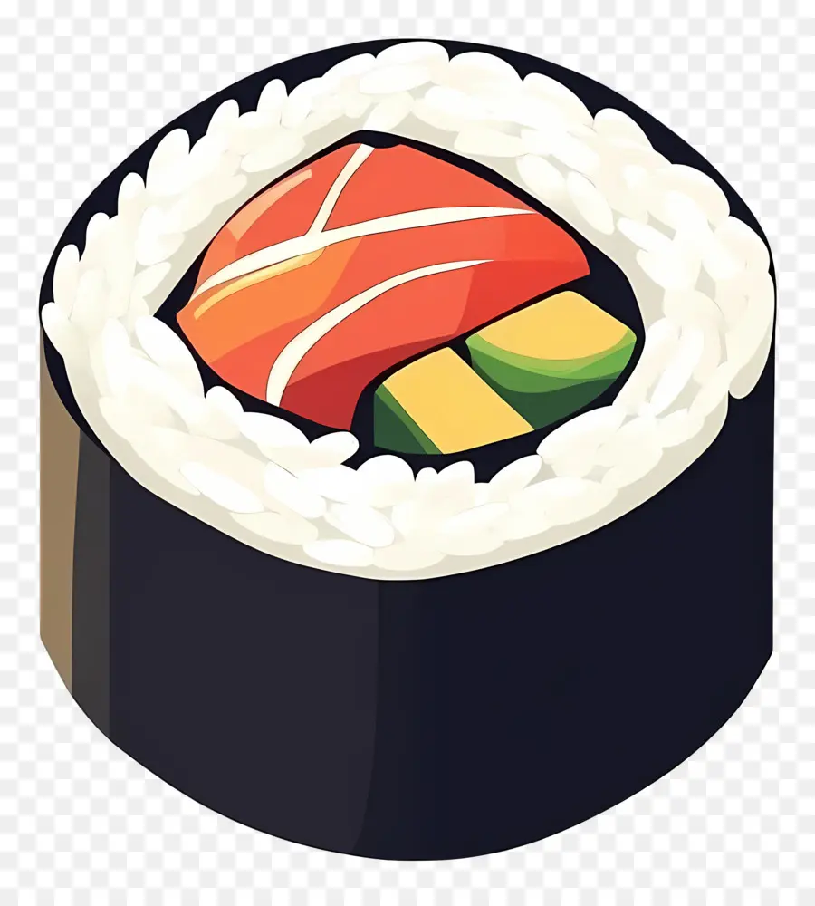 Rouleau De Sushi，Morceau De Sushi PNG