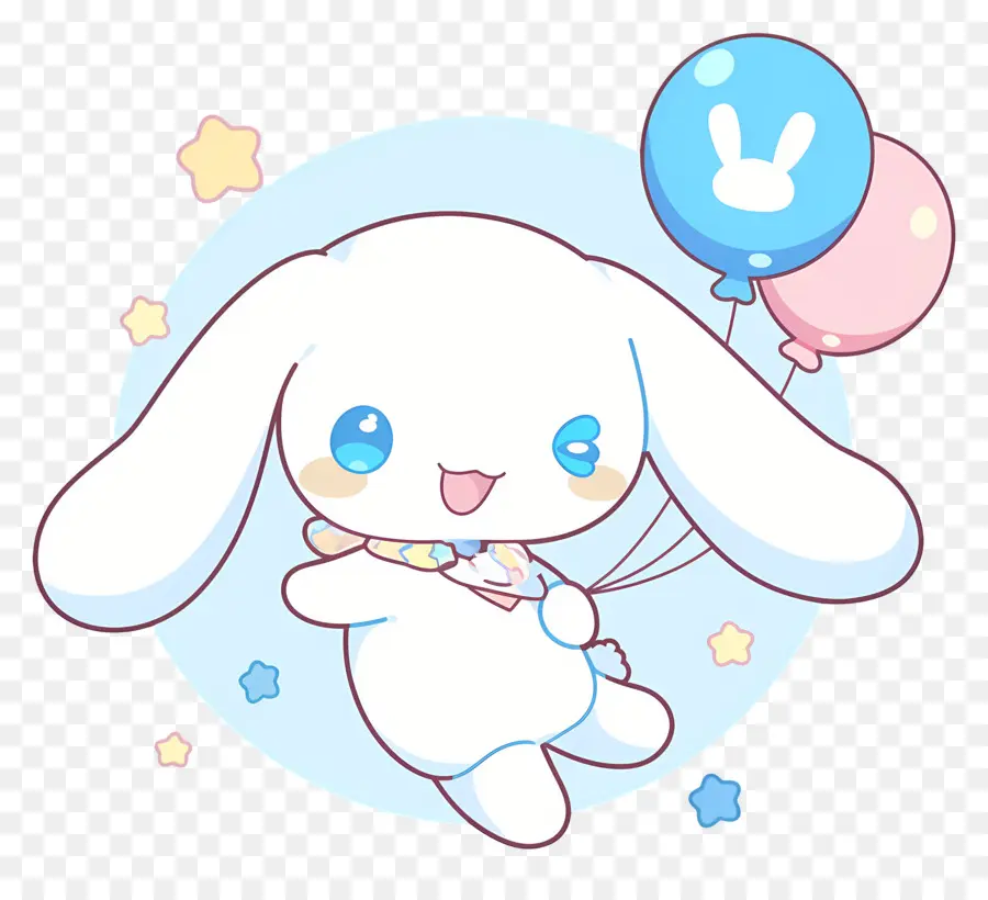 Cannelle Mignonne，Personnage Mignon Avec Des Ballons PNG