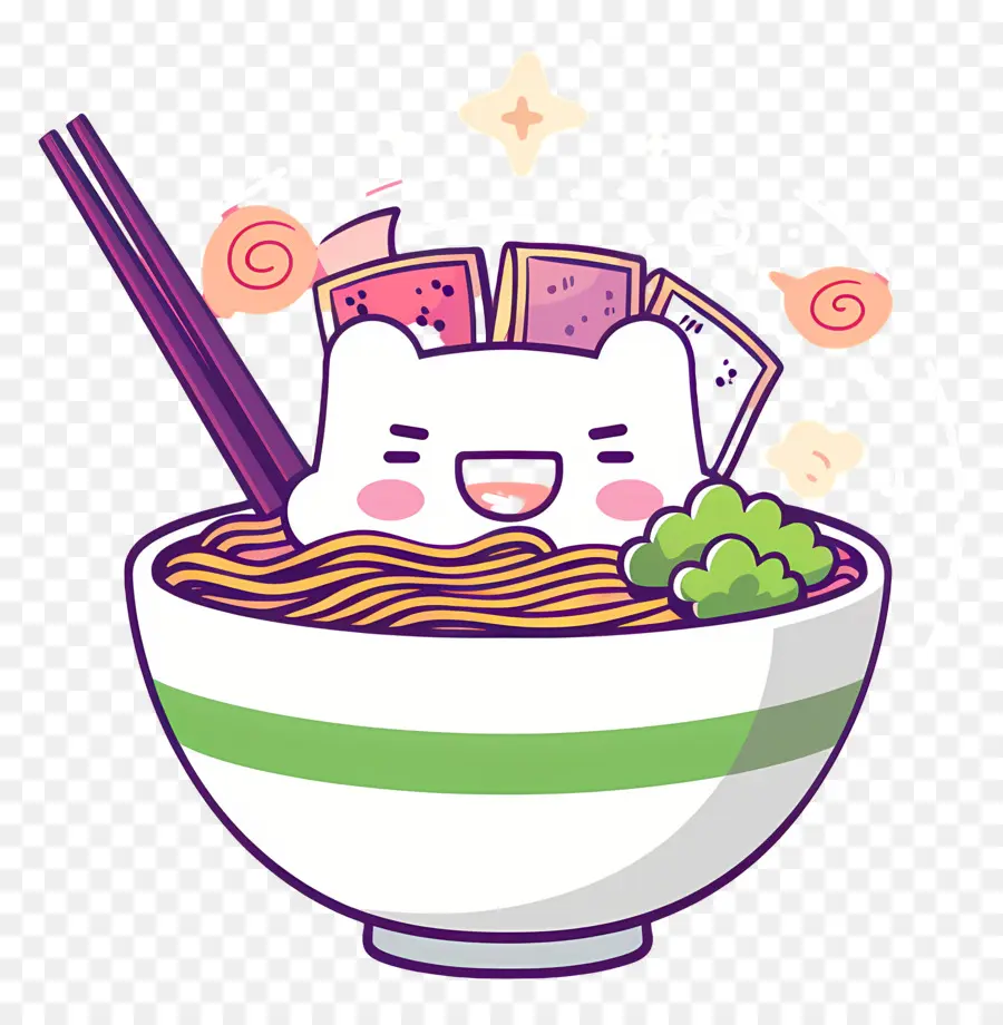 Bol De Ramen，Bol De Nouilles Heureux PNG