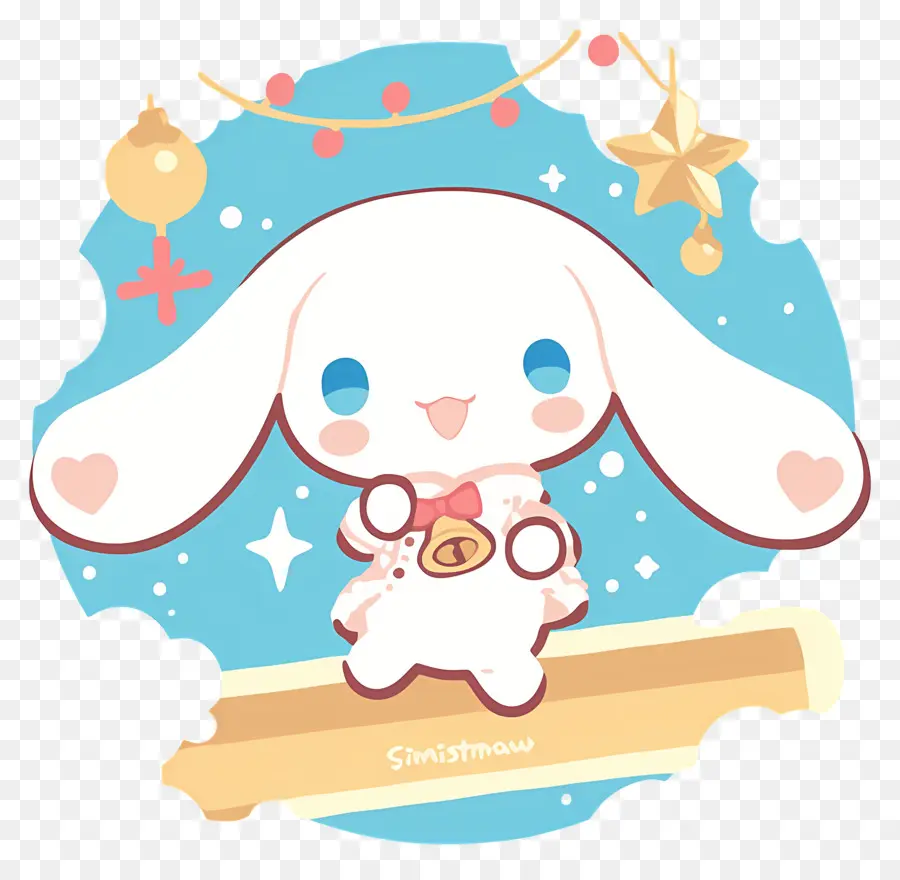 Cannelle Mignonne，Lapin Mignon Avec Cloche PNG