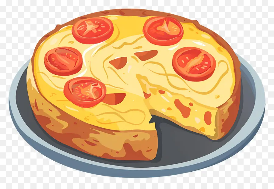 Omelette Espagnole，Pizza PNG