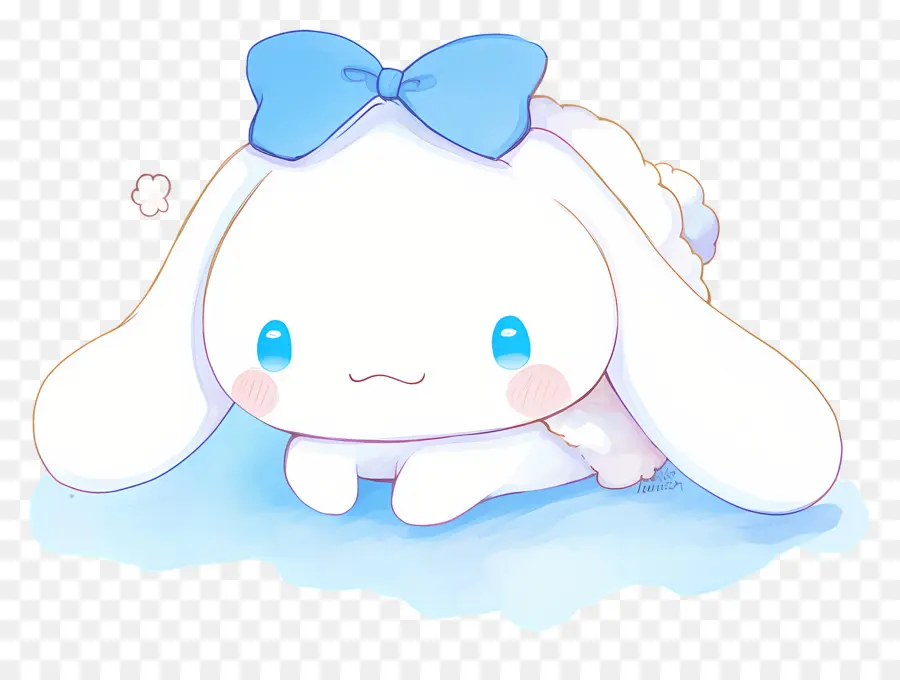 Cannelle Endormie，Personnage Mignon Avec Arc PNG