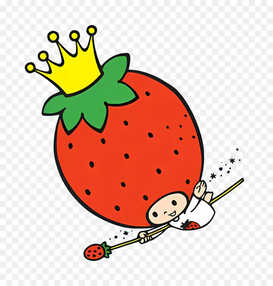 Roi Des Fraises，Personnages De Fraises PNG