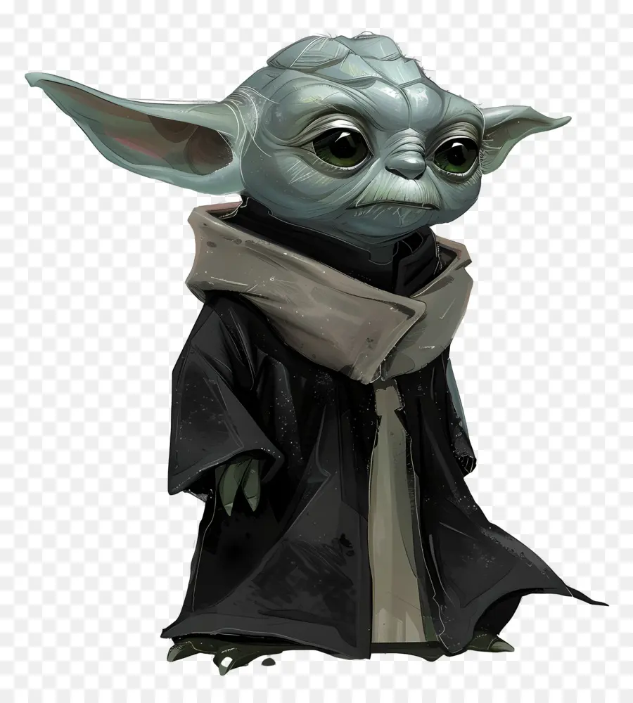 Yoda，Créature Verte En Robe PNG