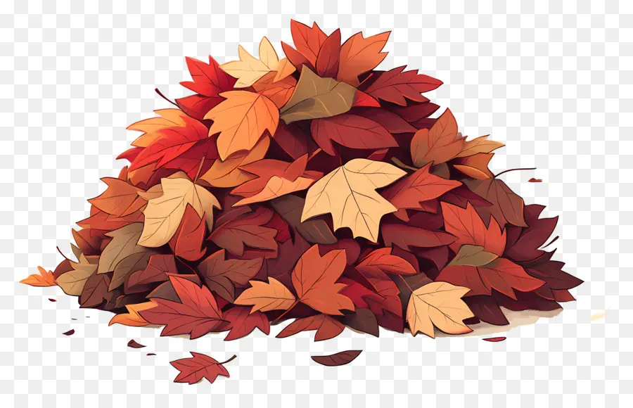 Tas De Feuilles，Feuilles D'automne PNG