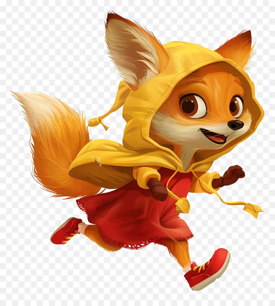 Petit Renard，Renard En Jaune PNG