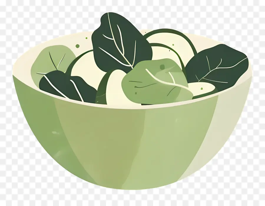 Salade Verte，Bol De Légumes Verts PNG