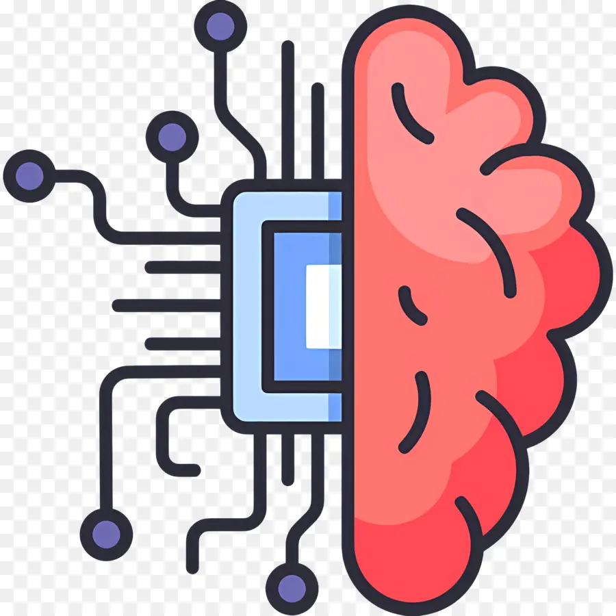 Intelligence Artificielle，Cerveau Et Circuits PNG