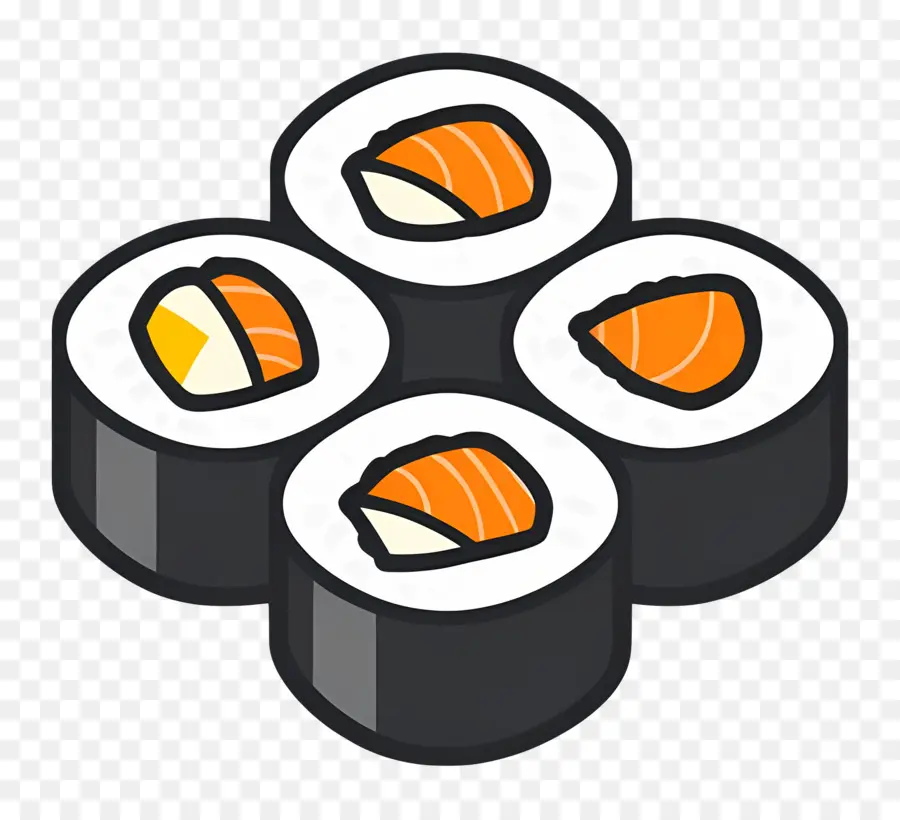 Rouleau De Sushi，Rouleaux De Sushi PNG