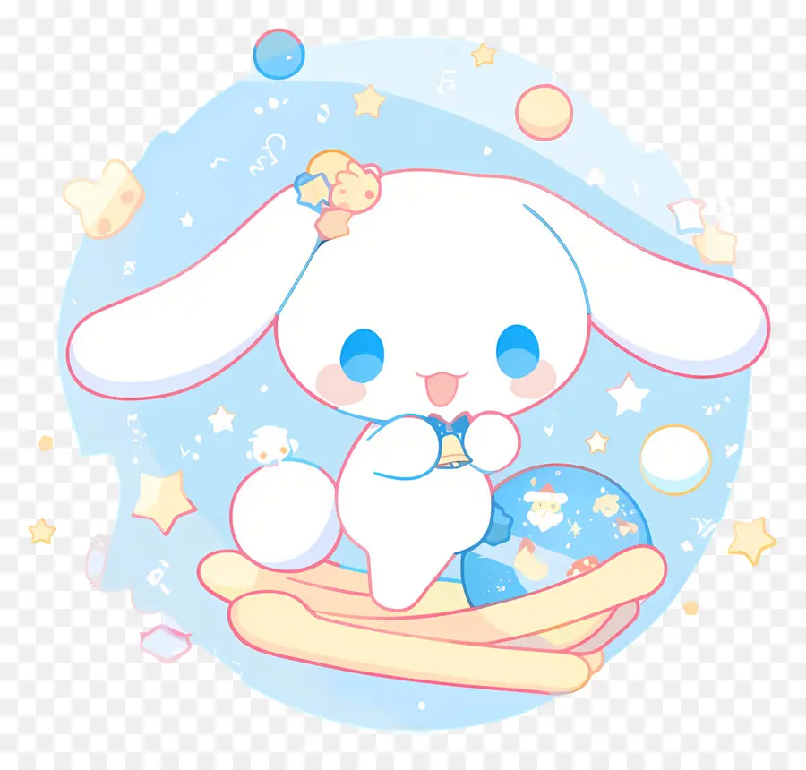 Cannelle Mignonne，Lapin Avec Des étoiles PNG