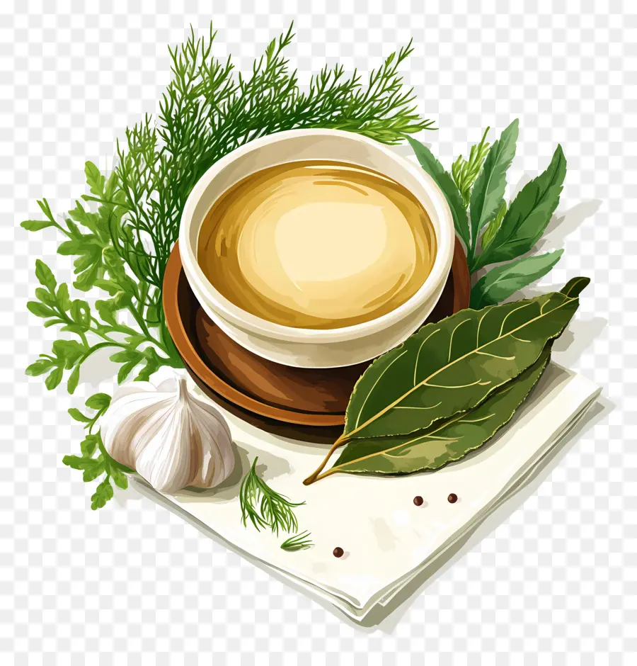 Herbes Et épices，Herbes Et Huile PNG