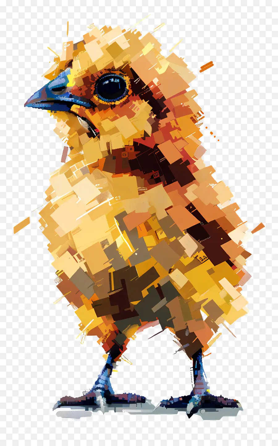 Poussin Pixel，Poussin Pixélisé PNG