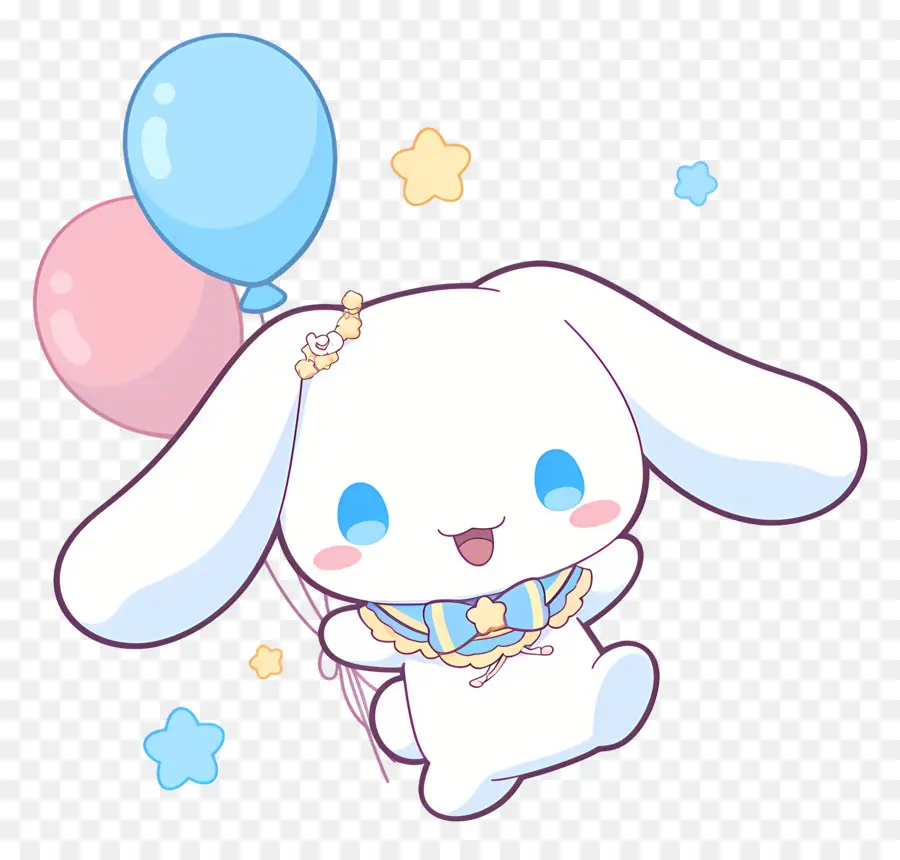 Cannelle Mignonne，Personnage Mignon Avec Des Ballons PNG