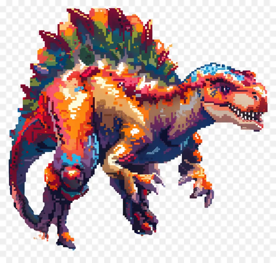 Dinosaure Pixelisé，Dinosaure Pixélisé PNG