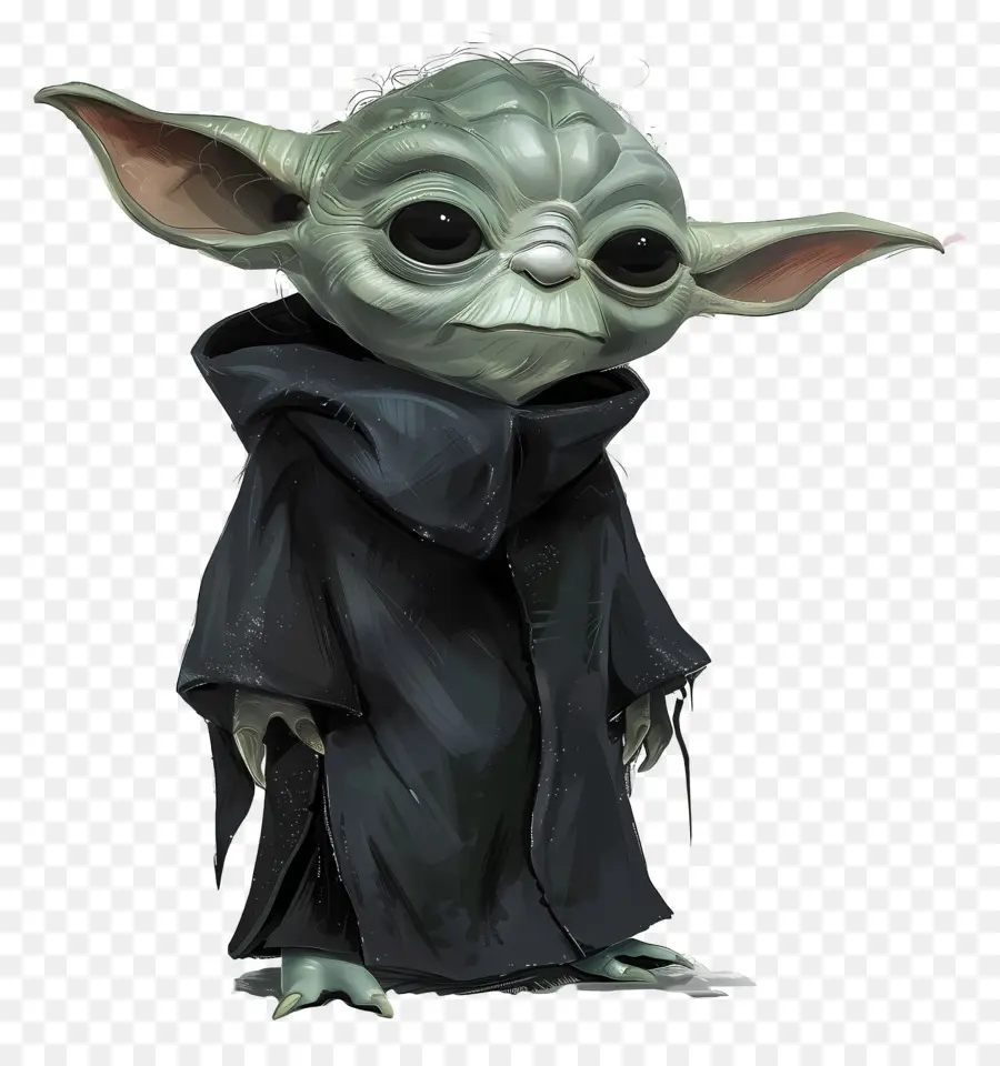 Yoda，Créature Verte En Robe PNG