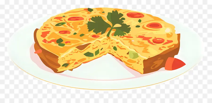 Omelette Espagnole，Quiche Aux Légumes PNG