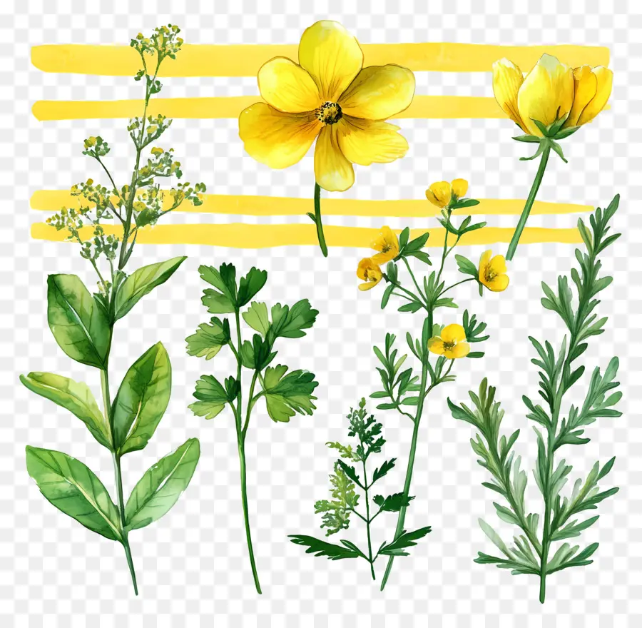 Herbes Et épices，Herbes Et Fleurs PNG