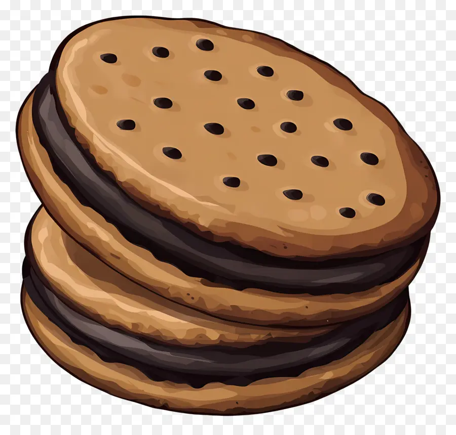 Biscuits Au Chocolat，Biscuits Sandwich Au Chocolat PNG