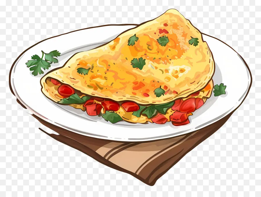 Omelette Espagnole，Omelette PNG