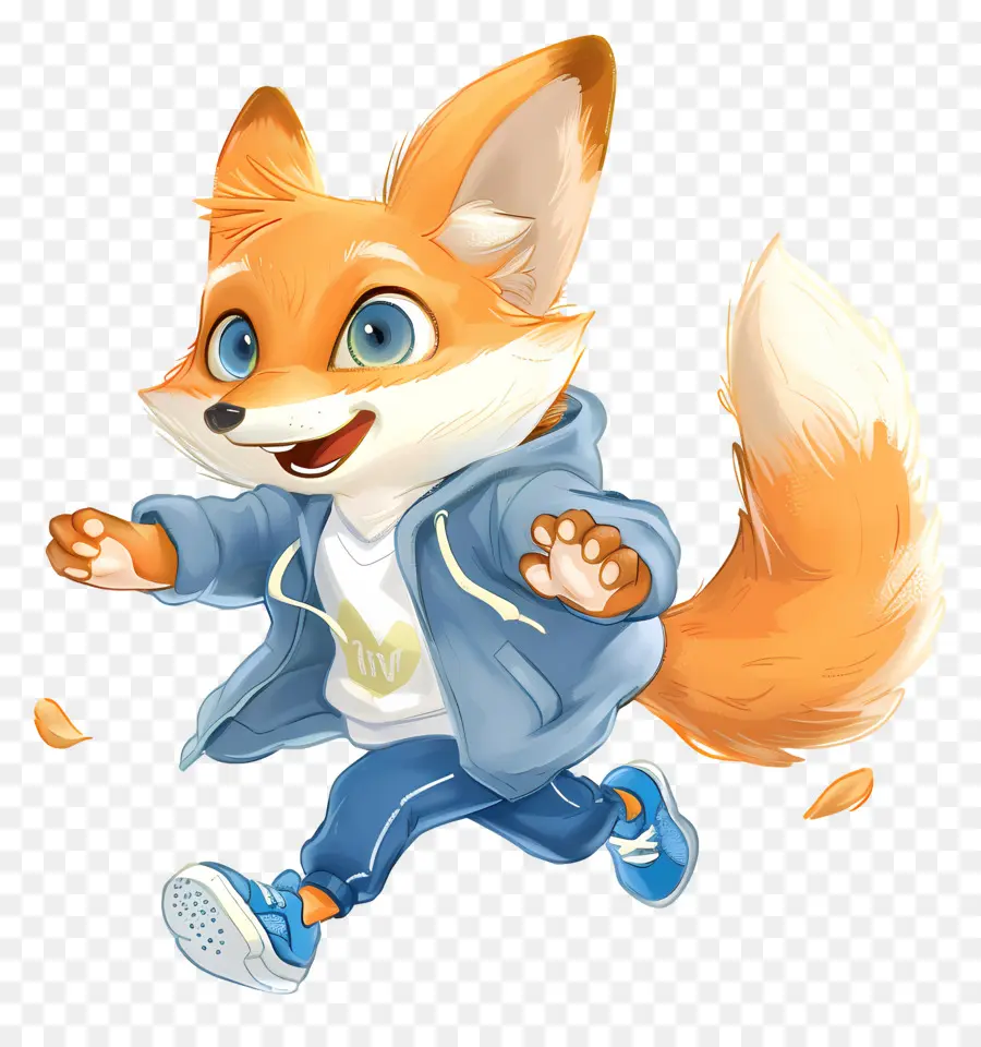 Renard Mignon，Renard En Manteau PNG