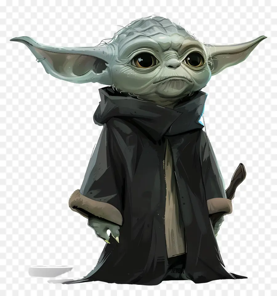 Yoda，Créature Verte En Robe PNG