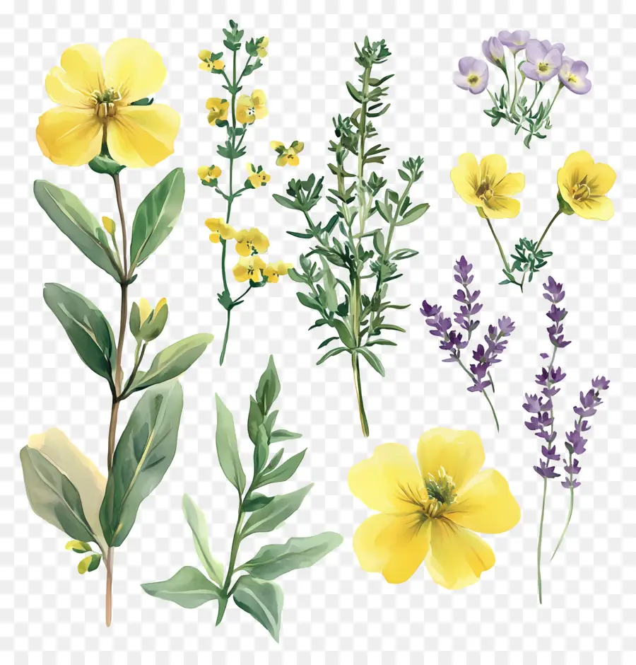 Herbes Et épices，Herbes Et Fleurs PNG