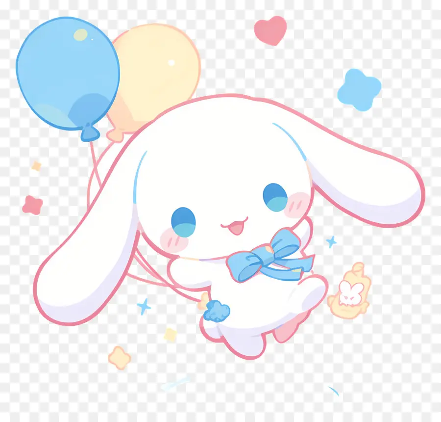 Cannelle Mignonne，Personnage Mignon Avec Des Ballons PNG