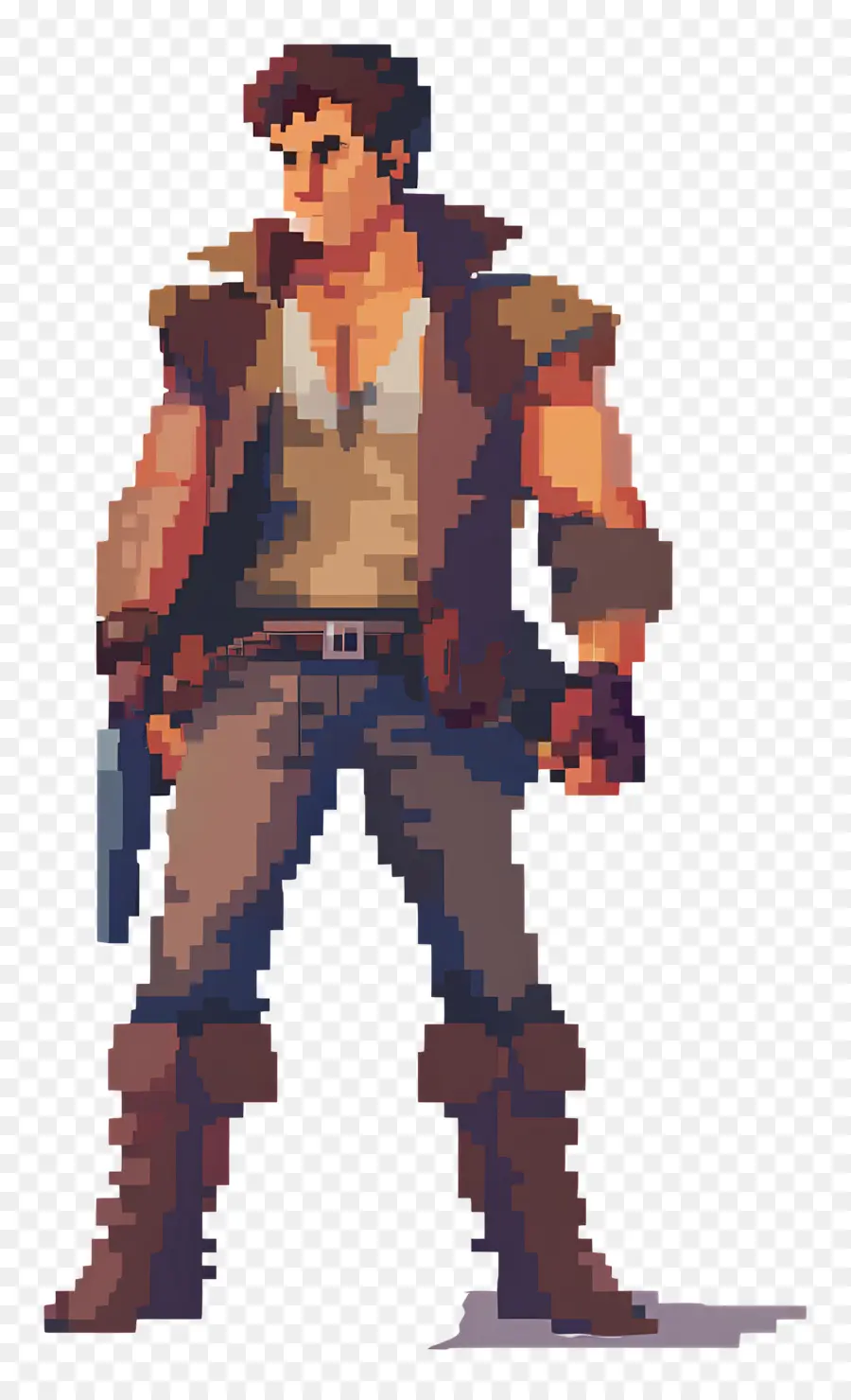 L'homme Pixel，Personnage De Pixel Art PNG