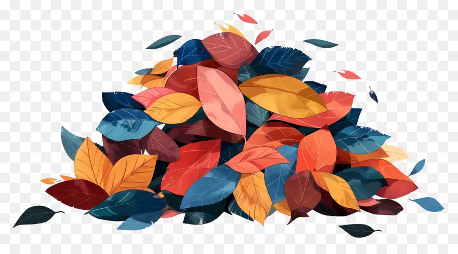 Tas De Feuilles，Feuilles D'automne PNG