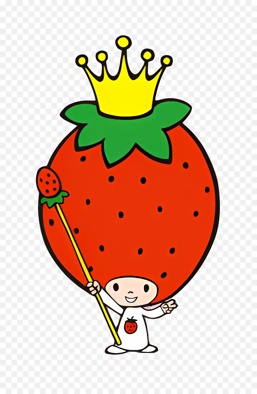 Roi Des Fraises，Roi Des Fraises Avec Sceptre PNG