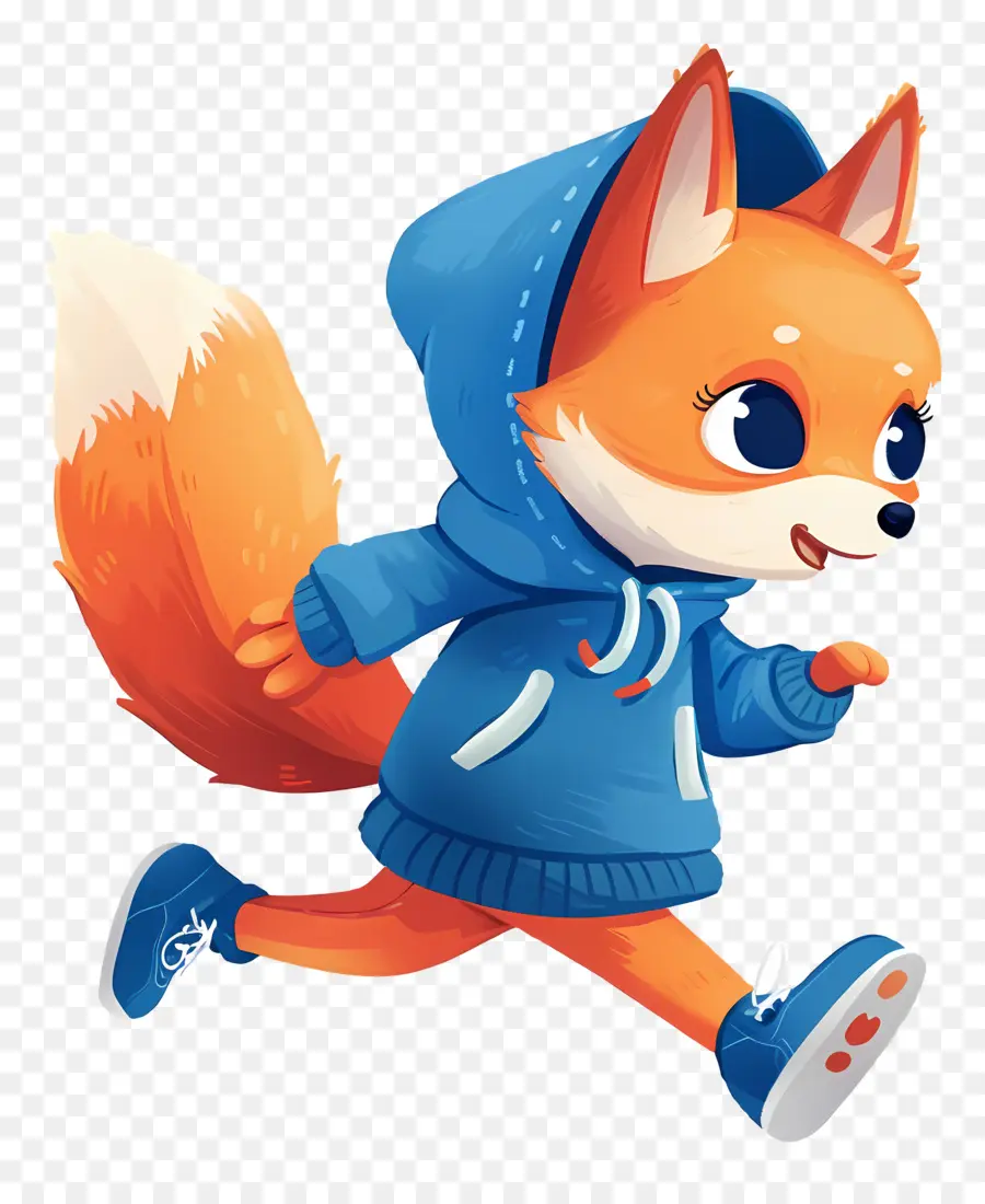 Renard Mignon，Renard En Manteau PNG