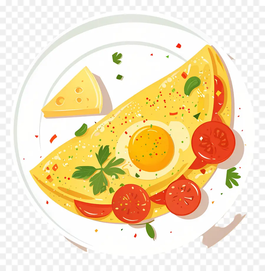 Omelette Espagnole，Omelette PNG