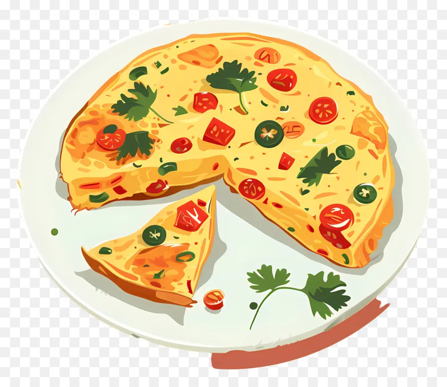 Omelette Espagnole，Omelette PNG