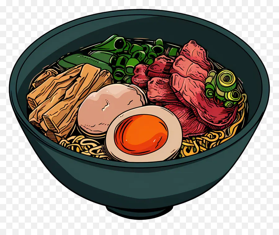 Bol De Ramen，Ramen Aux œufs PNG