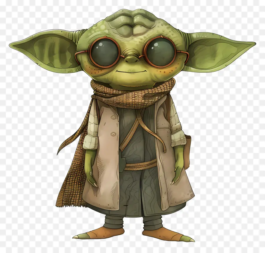 Yoda，Créature Verte élégante PNG