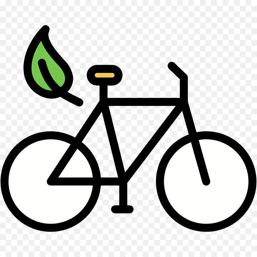 Durabilité，Vélo Avec Feuille PNG