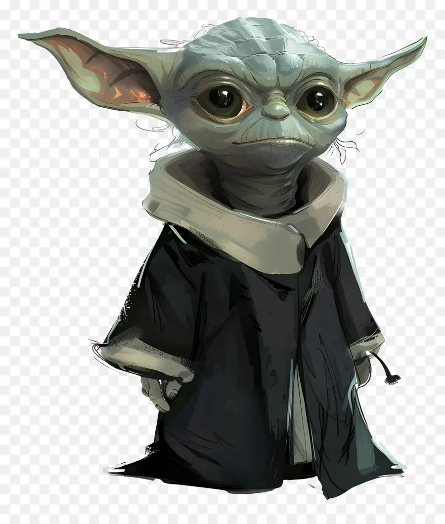 Yoda，Créature Verte En Robe PNG