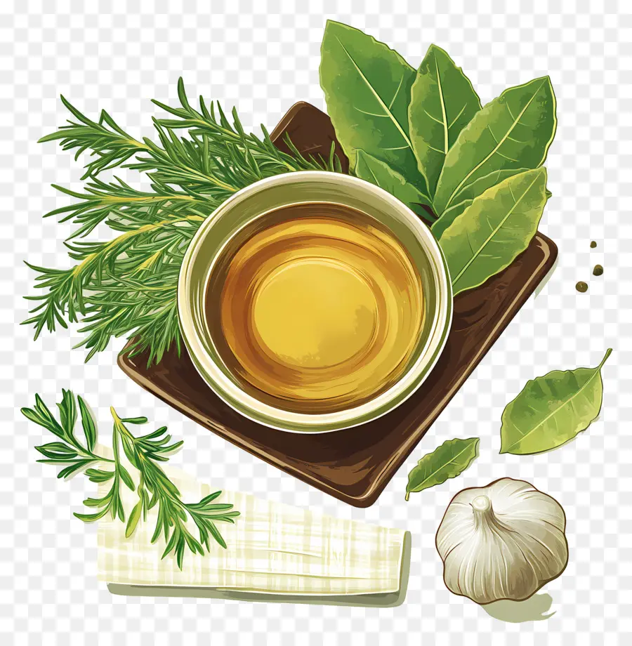 Herbes Et épices，Herbes Et Huile PNG