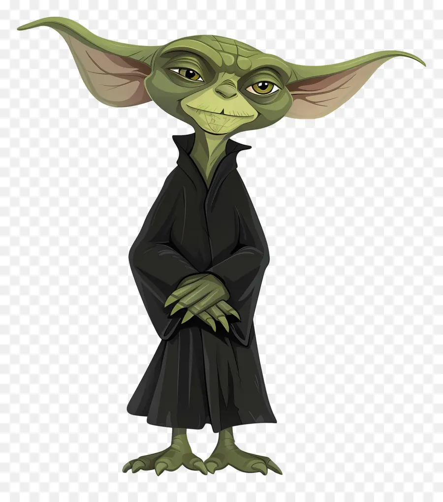 Yoda，Créature Verte En Robe PNG