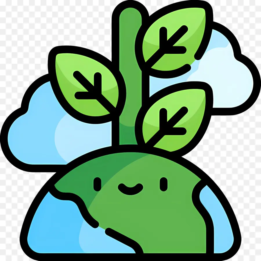 Durabilité，Terre Avec Plante PNG