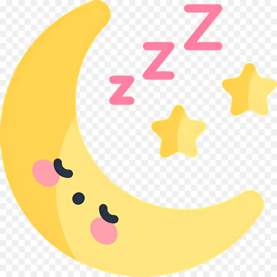 Dormir Zzz，Lune Et étoiles Avec Zzz PNG