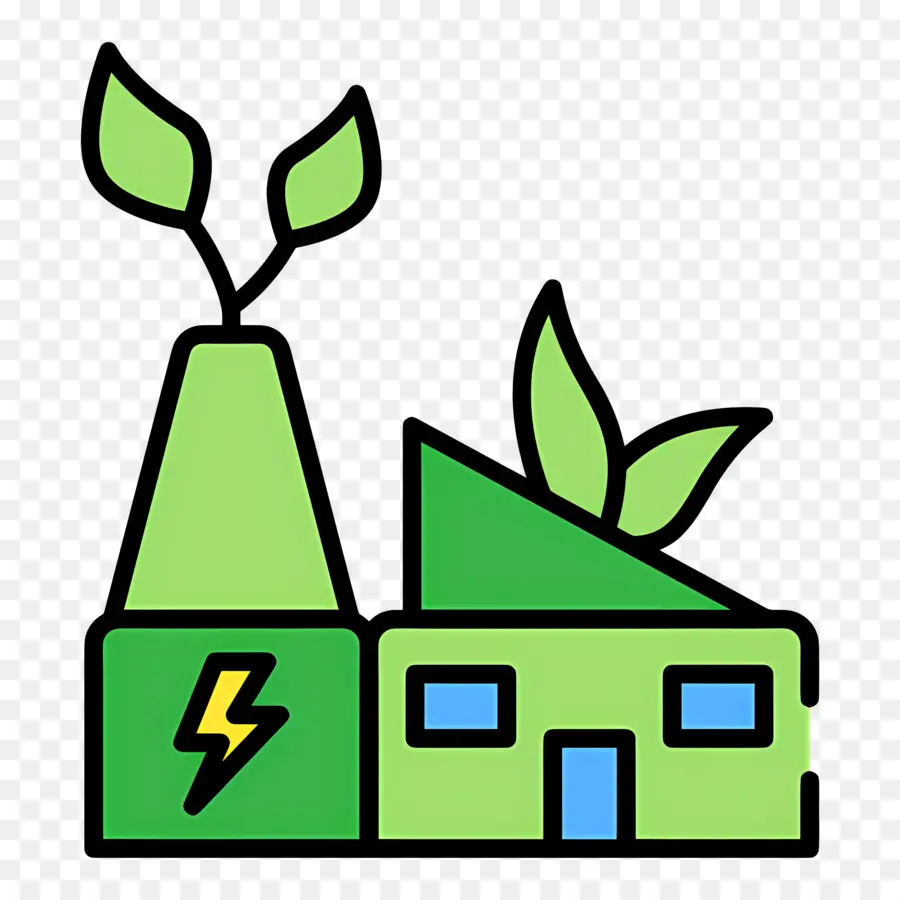 Durabilité，Usine Verte PNG