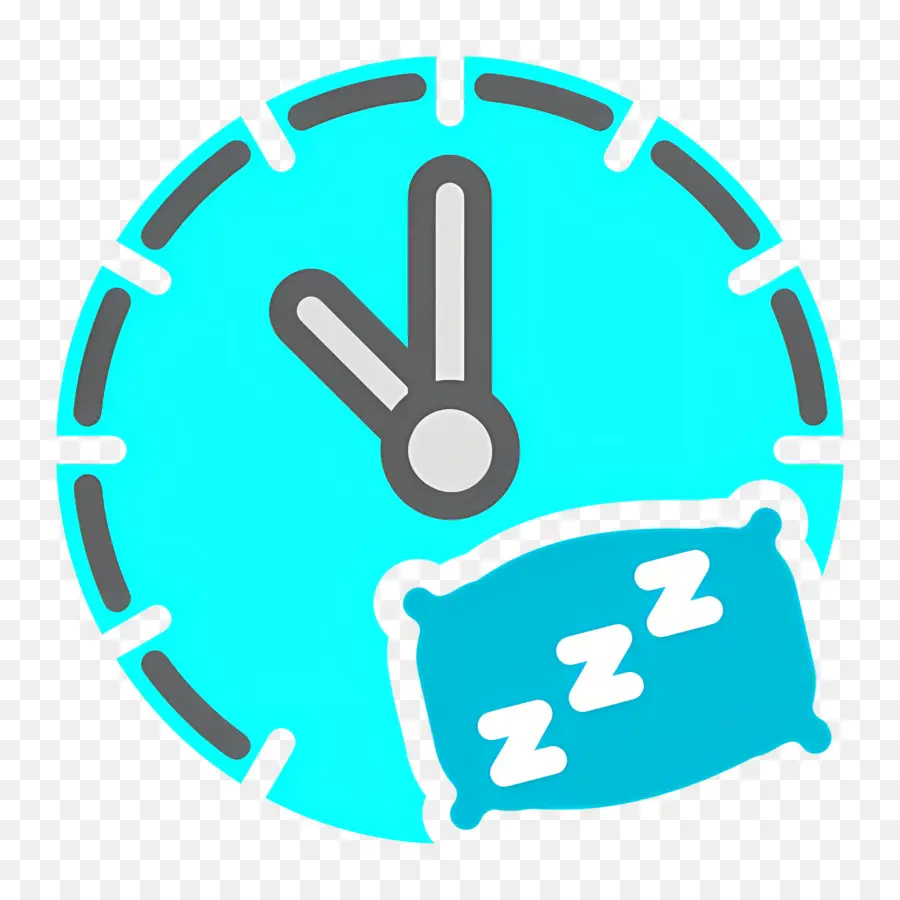 Dormir Zzz，Horloge Avec Oreiller PNG