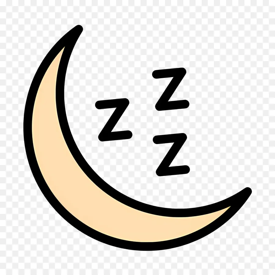 Dormir Zzz，Lune Avec Des Z PNG