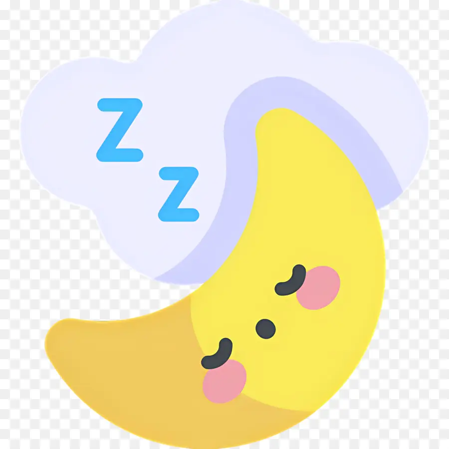 Dormir Zzz，Lune Avec Symbole Z PNG