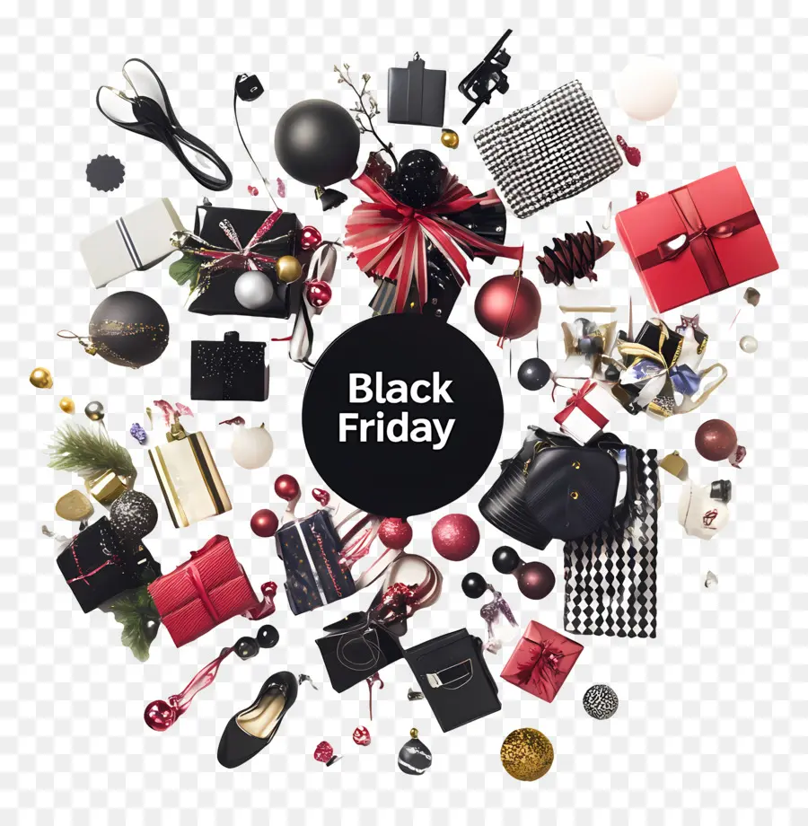 Vendredi Noir，Articles Du Black Friday PNG