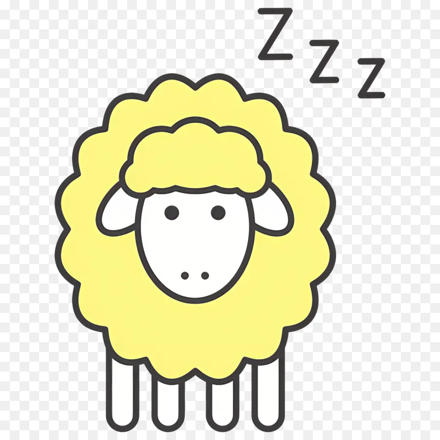 Dormir Zzz，Mouton PNG